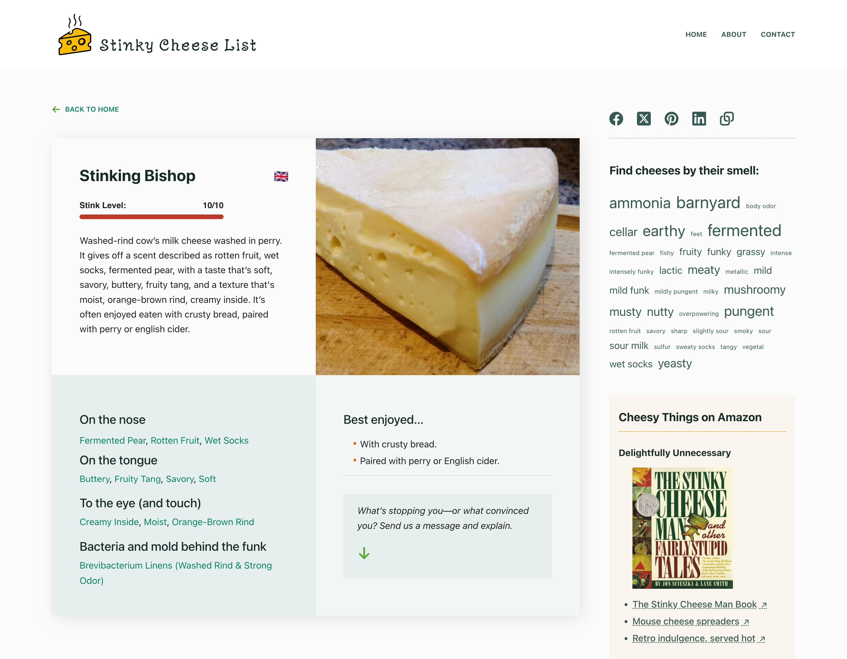 Stinky Cheese List
